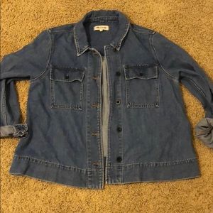 Madewell Women Jean Denim Jacket Large Blue Paris